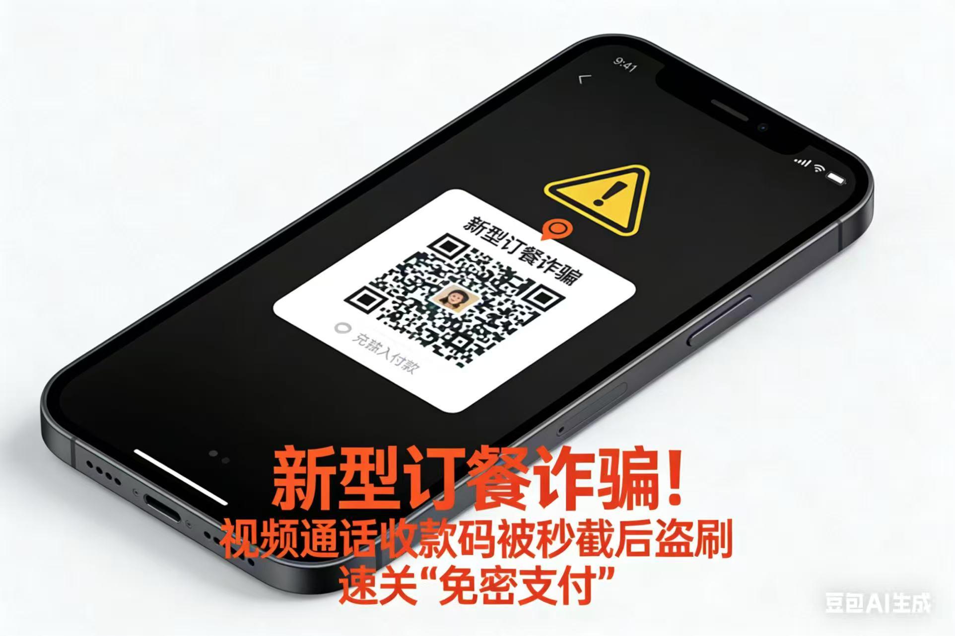 新型訂餐詐騙！視頻通話(huà)收款碼被秒截后盜刷 速關(guān)“免密支付”